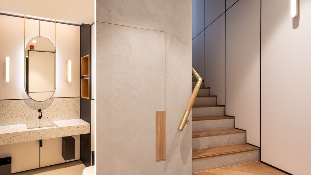 New staircase and bathrooms at 19 Bruton Place