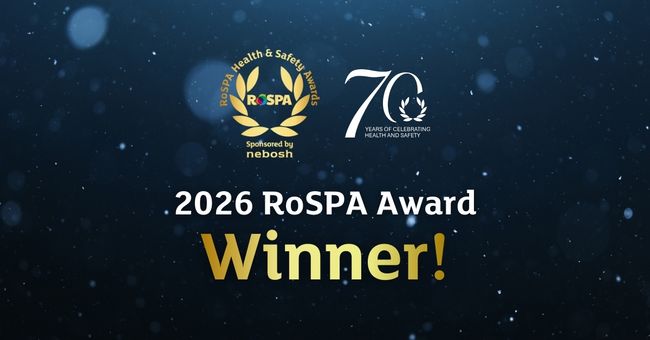 Collins receives RoSPA Gold Award